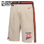 Detroit Pistons NBA Shorts Nike 2024-25 City Edition Swingman - Kinder